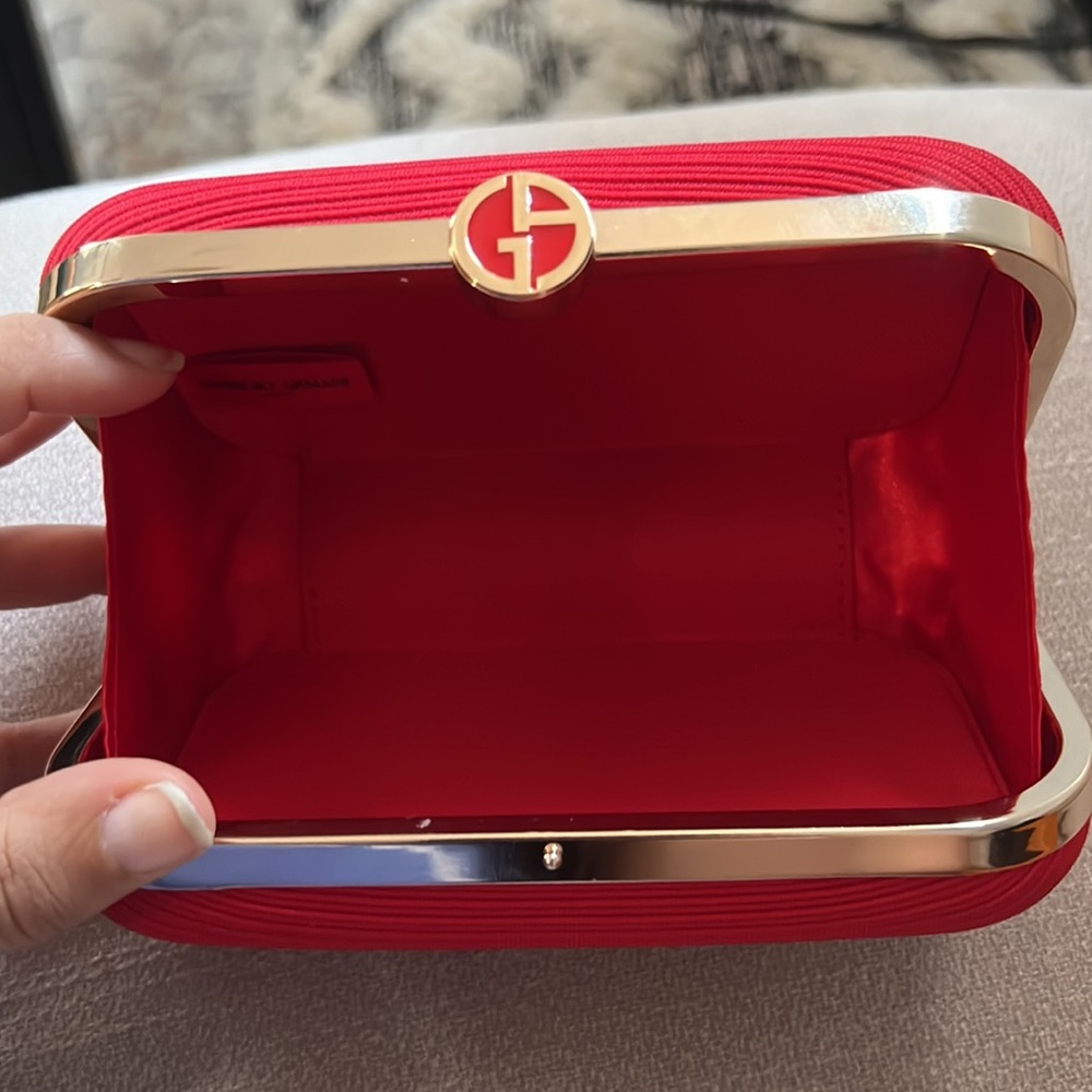 GIORGIO ARMANI BEAUTY RED CLUTCH - Picture 5 of 5